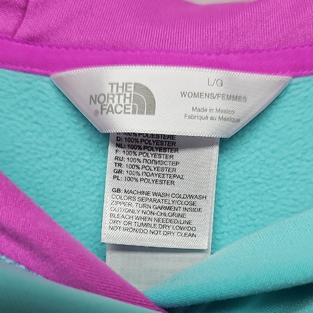 The North Face Turquoise and Magenta Hoodie - Picture 2 of 10